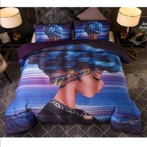 NTBED Girl Comforter Set Exotic Style Cool Lady Quilted Bedding for Ladies Girls